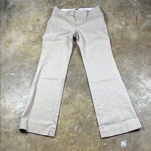 GAP Light Khaki Striped  Flare Pants low/mid rise Y2K
Size: 6